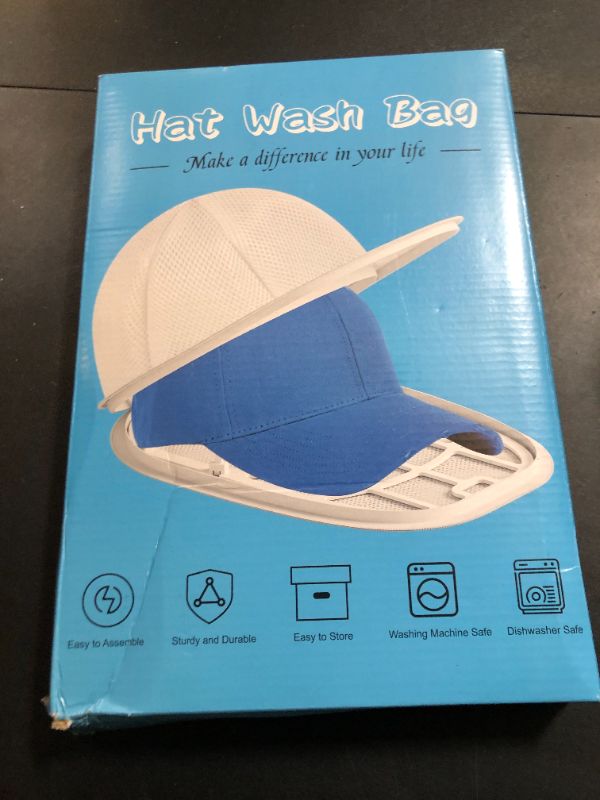 Photo 1 of Eiito Hat Washer Cage, Hat Washer for Baseball Caps, Hats Washing Machine with Frame and Washers Bag, Keep the Hats in Shape, Suitable for Adult and Kid's 2 Pack Black