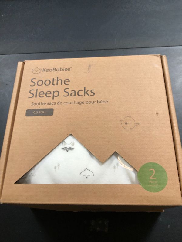 Photo 1 of 2-Pack Organic Baby Sleep Sacks, 100% Cotton - Soft & Breathable 0.5TOG Baby Wearable Blanket, Toddler Sleeping Sack 6-18 months, Easy to Wear Transitional Swaddles for Newborns, Infants (Nordic, M)