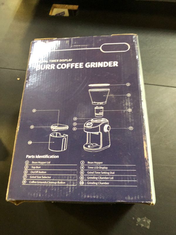 Photo 1 of SHARDOR Burr Coffee Grinder Electric with 32 Grinding Sizes, Coffee Bean Grinder with 40 Seconds Adjustable Electronic Timer, Coffee Grinders for Home Use with Chamber Cleaning Button