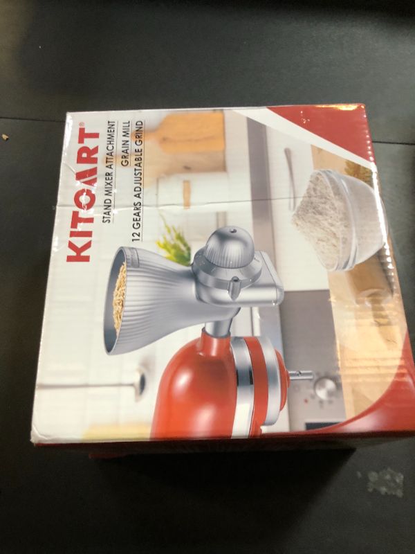 Photo 1 of All Metal Grain Mill Attachment for KitchenAid Stand Mixer with 12 Grind Level Flour Mill, Grain Mill Attachment Fit for Grinding Wheat, Corn, Oats, Buckwheat,Millet and Other Cereals