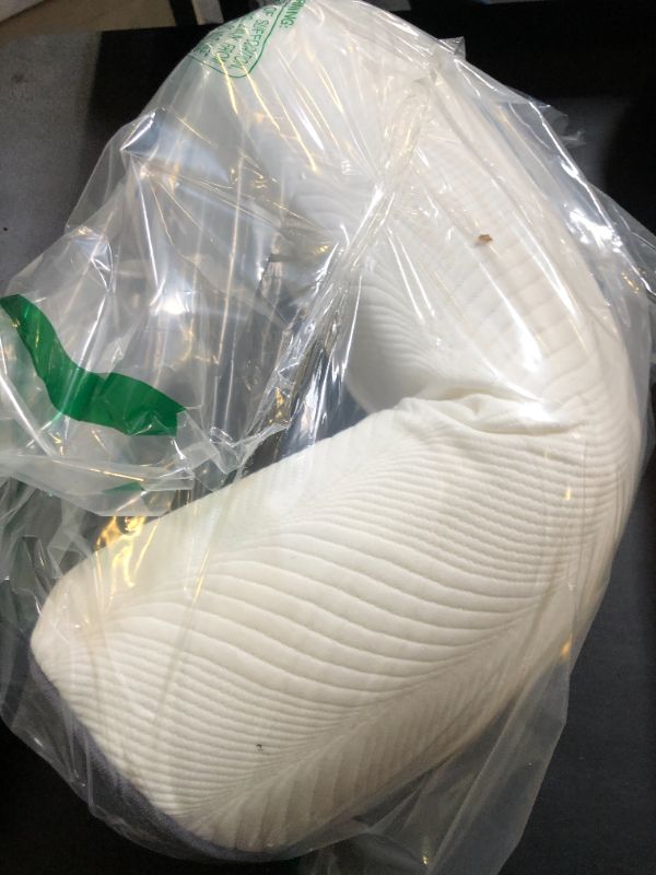 Photo 1 of FcyLd Premium Leg Elevation Pillow for Side & Back Sleeping - Post-Surgery Recovery, Blood Circulation Support with Removable Washable Cover Bolster Knee Pillow for Bed Comfort 20"x7.8"x5"