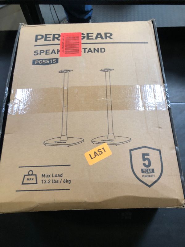 Photo 1 of Perlegear Speaker Stand Pair for Sonos Era 300 Speakers, All-Metal 32? Tall Floor Speaker Stand with Cable Management, Enlarged Base, Easy 3-Step Setup, 360° Surround Sound Speaker Stand, PGSS15