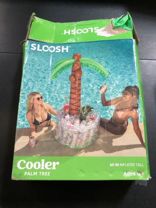 Photo 1 of JOYIN 60" Inflatable Palm Tree Cooler, Beach Theme Decor, Pool Party Decorations, Luau Hawaiian Birthday Party Supplies, Ocean Jungle Tropical Themed Summer Outdoor Drink Cooler
