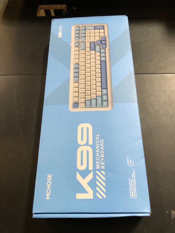 Photo 1 of MechLands MCHOSE K99 96% Wireless Gaming Keyboard, Gasket Mechanical Keyboard, BT5.0/USB-C/2.4GHz Wireless Creamy keyboard, with 6-Layer Padding, 6000mAh Battery, Hot Swappable, NKRO for Win/Mac/Linux