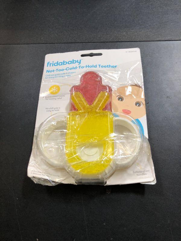 Photo 1 of Frida Baby Teething Relief Not-Too-Cold-to-Hold Baby Teether BPA-Free Silicone Teething Toys
