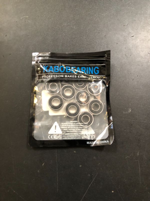 Photo 1 of KABOBEARING 10 Pcs 698-2RS Double Rubber Seal Bearings 8x19x6mm,ABEC-5 Z3V3 High Speed Sealed Miniature Bearings.