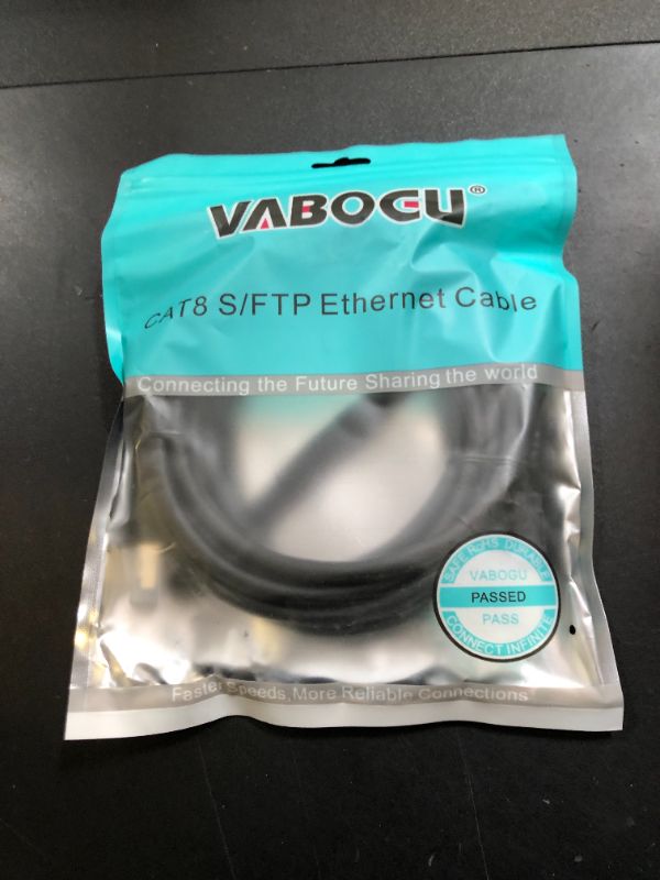 Photo 1 of Cat 8 Ethernet Cable, 10ft Heavy Duty High Speed Internet Network Cable, Professional LAN Cable, 26AWG, 2000Mhz 40Gbps with Gold Plated RJ45 Connector, Shielded in Wall, Indoor&Outdoo
