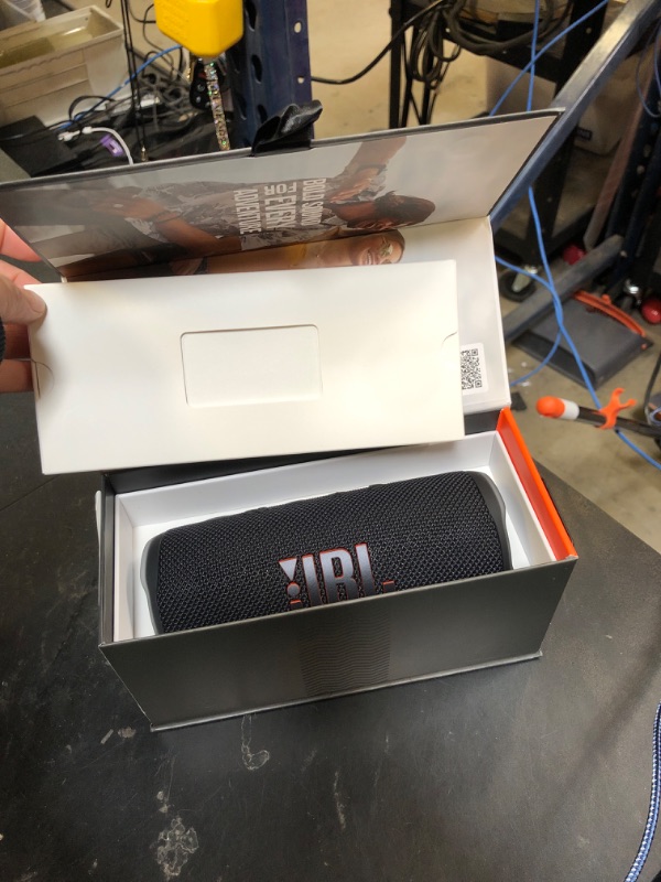 Photo 1 of JBL Flip 6 - Portable Bluetooth Speaker, powerful sound and deep bass, IPX7 waterproof, 12 hours of playtime, JBL PartyBoost for multiple speaker pairing for home, outdoor and travel (Black)