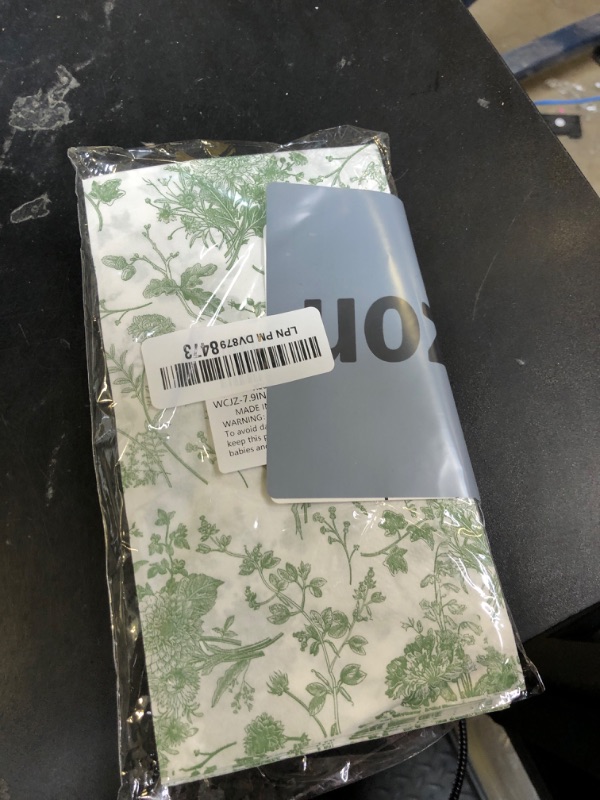 Photo 1 of WRAPAHOLIC 25Pcs Green Floral Guest Napkins - Green and White Toile Paper Napkins for Bridal, Baby Shower, Tea Party, Garden, Birthday - 4.3 x 7.9 In