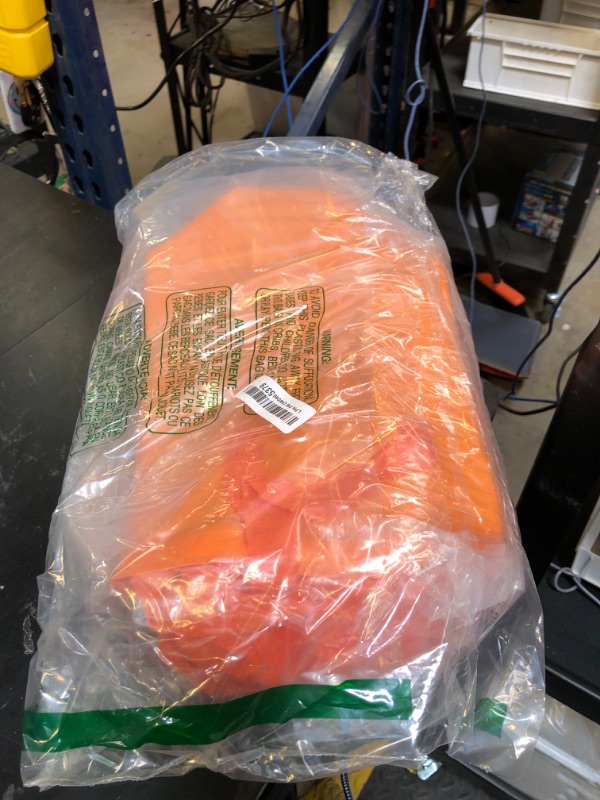 Photo 1 of FoldTier 50 Pcs Insulated Take Away Bags Bulk Thermal Insulation Food for Coffee Milk Tea Hot Cold Food Fresh Seafood Cooler Pizza Delivery Bags for Catering Restaurant Grocery (Orange)