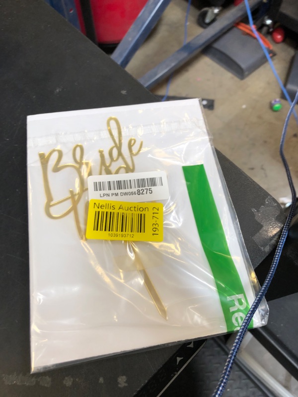 Photo 1 of JIEEIN Bride to Be Cake Topper - Mirror Gold Acrylic
