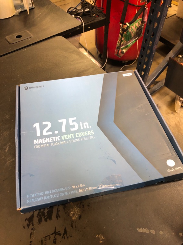 Photo 1 of Powerful Magnetic Vent Covers (2-Pack) That Will Never Fall Off (Upgraded Design) - for Sealing Floor/Wall/Ceiling Registers of Width 11.25" to 12", Length 11.25" to 12" | Vent Not Included | White