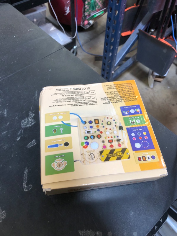 Photo 1 of Sumsoltic Busy Board,Montessori Toys for 1-3 Year Old Boys & Girls,Travel Educational Learning Activities for Toddlers,Sensory Toy for Kids with Autism (Busy Board v5)