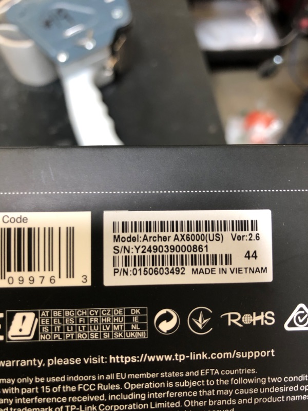 Photo 1 of TP-Link AX6000 WiFi 6 Router(Archer AX6000) -802.11ax Wireless 8-Stream Gaming Router, 2.5G WAN, 8 Gigabit LAN Ports, MU-MIMO, 1.8GHz Quad-Core CPU