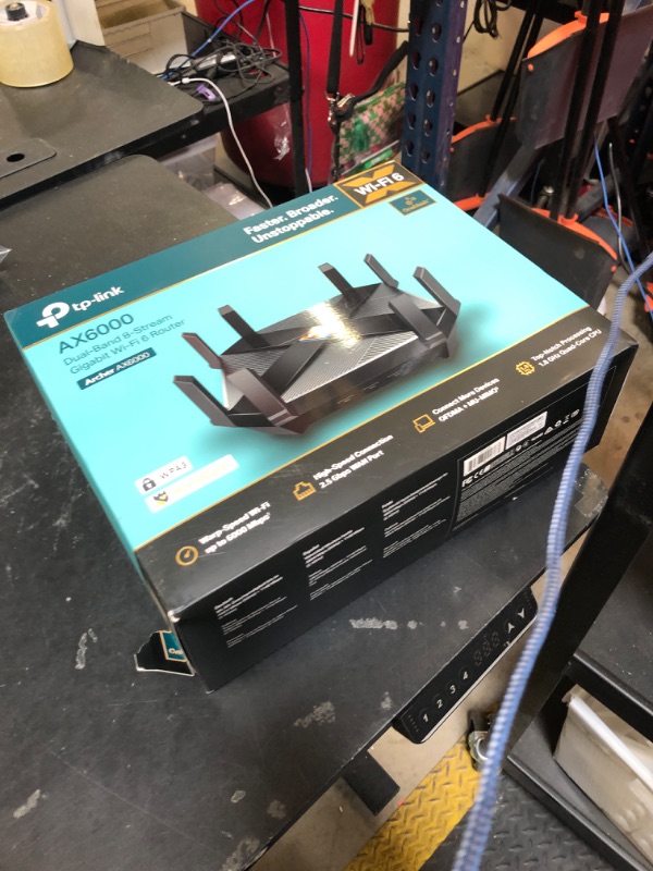 Photo 1 of TP-Link AX6000 WiFi 6 Router(Archer AX6000) -802.11ax Wireless 8-Stream Gaming Router, 2.5G WAN, 8 Gigabit LAN Ports, MU-MIMO, 1.8GHz Quad-Core CPU