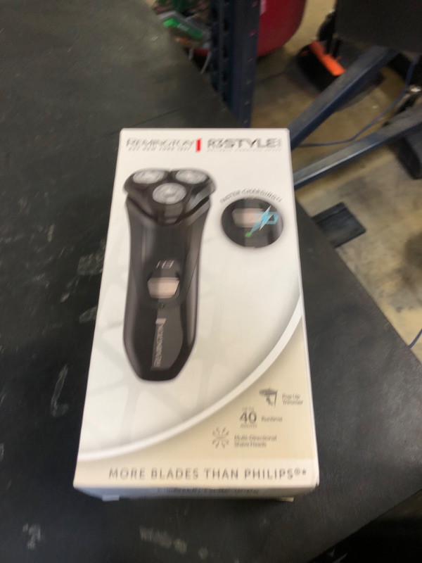 Photo 1 of Remington R3 Style Series Rotary Shaver for Men, Flexing Technology and Sensitive Skin Comfort, Rechargeable Wet or Dry Electric Razor with Pop Up Trimmer and Stubble Attachment