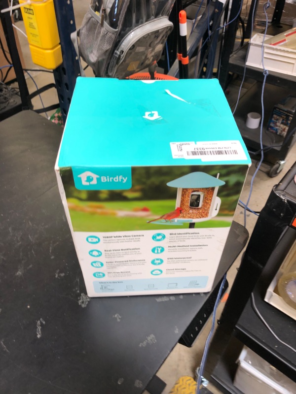 Photo 1 of NETVUE by Birdfy Smart Bird Feeder with Camera, Bird Watching Camera, Auto Capture Video & Motion Detection, 1080P Live Steam, Cardinal Feeder Outdoor Wireless, Ideal Present for Backyard Birder, Blue