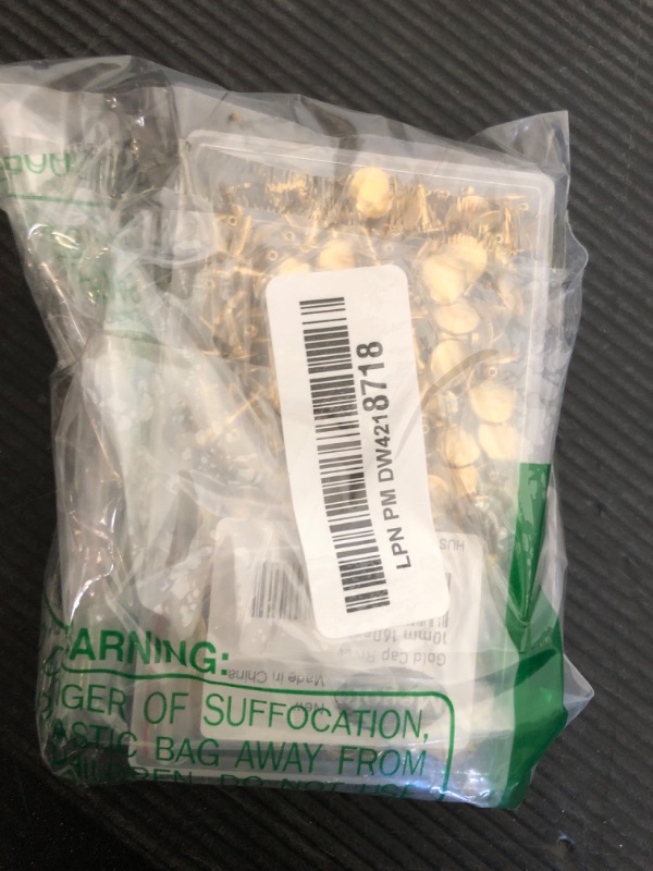 Photo 1 of 160sets Stainless Steel Leather Rivets Double Cap Rivet Tubular Metal Studs Repairs Decoration Craft Accessories for Leather Craft Clothes Shoes Bags Belts (10mm Gold)