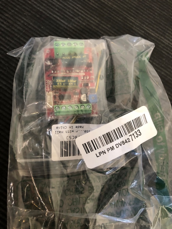 Photo 1 of DC 6-60V 400W BLDC Three-Phase Brushless Motor Controller PWM Hall Motor Control Driver Board 12V 24V 48V with Forward/Reverse/Stop/Brake Function