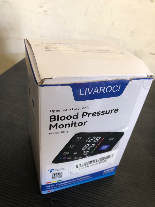 Photo 1 of Blood Pressure Monitor, 9-17'' & 13-21'' Extra Large Blood Pressure Cuff Upper Arm, LED Color Backlit Screen Automatic Digital Blood Pressure Machine with USB Cable and 4 AAA Batteries