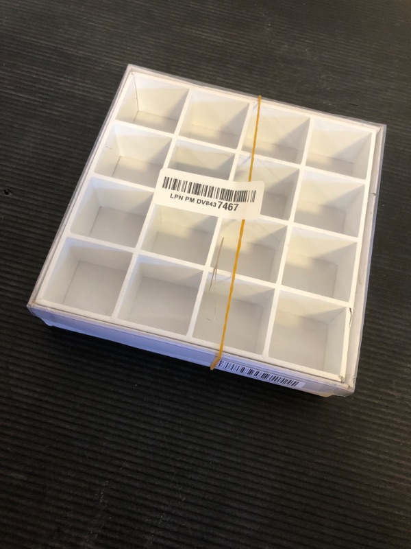 Photo 1 of 1: 12 Dollhouse Miniature Wood Storage Rack 16 Grid Shelves White White Storage Shelf Doll House Furniture Decor