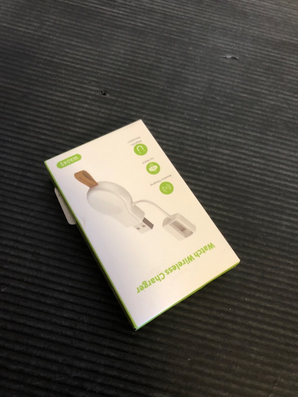Photo 1 of NEWDERY Charger for Apple Watch Portable iWatch USB Wireless Charger, Travel Cordless Charger with Light Weight Magnetic Quick Charge for Apple Watch Ultra2/1 Series 10 9 8 7 6 5 4 3 2 1 SE, White