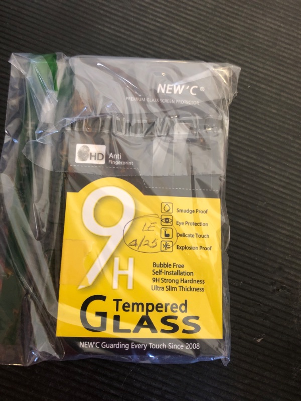 Photo 1 of NEW'C 3 Pack Designed for iPhone 14 Pro Max Screen Protector(6.7"),Tempered Glass, Case Friendly Anti Scratch Bubble Free Ultra Resistant