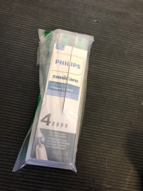 Photo 1 of Philips Sonicare Optimal Plaque Control Replacement Toothbrush Heads, HX9024/65, BrushSync™ Technology, White 4-pk