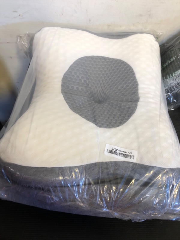 Photo 1 of No More Aches Neck Pillow for Pain Relief, Adjustable Cervical Pillow for Neck Support with Armrest, Odorless Ergonomic Butterfly Memory Foam Pillows,Orthopedic Bed Pillow Side Back Stomach Sleeping