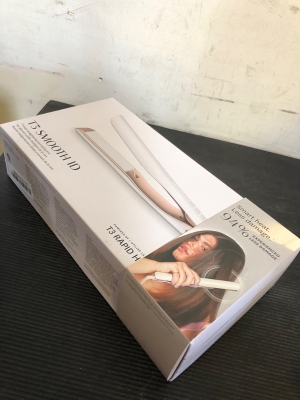 Photo 1 of T3 Micro T3 Smooth ID 1” Flat Iron with Touch Interface - Digital Ceramic Flat Iron with Interactive HeatID Technology for Automatic Heat Setting Personalization