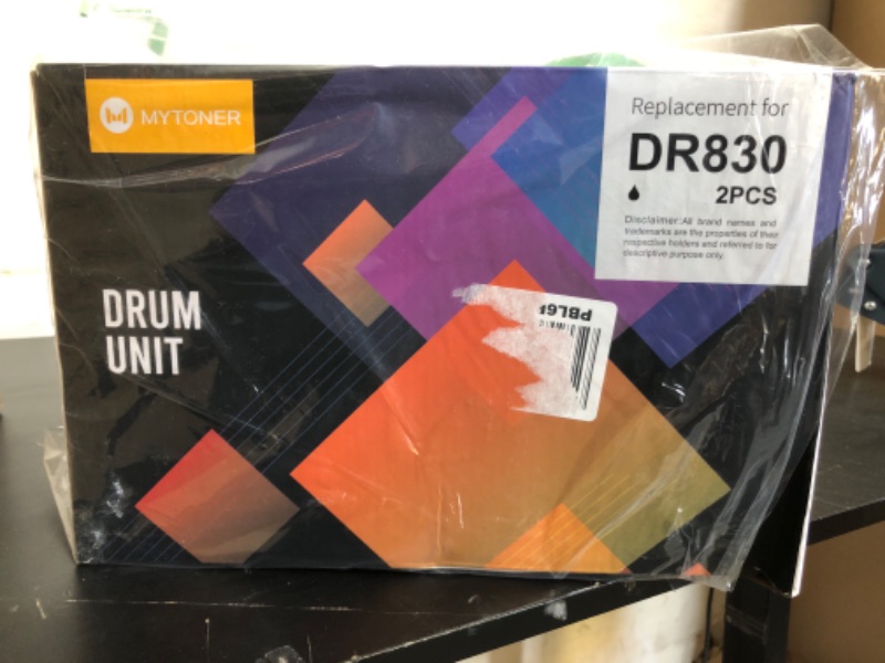 Photo 1 of MYTONER Compatible Replacement for Brother DR-830 DR830 Drum Unit High Yield for DCP-L2640DW MFC-L2820DW HL-L2400D HL-L2460DW HL-L2405W HL-L2465DW HL-L2480DW MFC-L2820DW XL, 2 Packs Not Toner