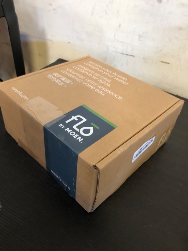 Photo 1 of Moen Flo Smart Water Monitor and Automatic Shutoff Sensor, Wi-Fi Connected Water Leak Detector for 1-Inch Diameter Pipe, 900-006