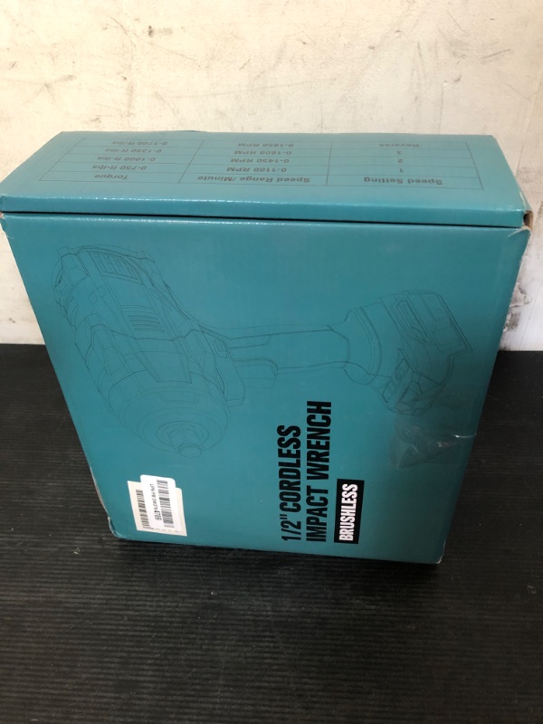 Photo 1 of Cordless Impact Wrench 1/2" for Makita 18V Battery, 1400 Ft-lbs High Torque Impact Driver, Brushless Electric Impact Gun with 4 Speed Modes & LED Light for Car, Truck, Mower (Battery Not Included)