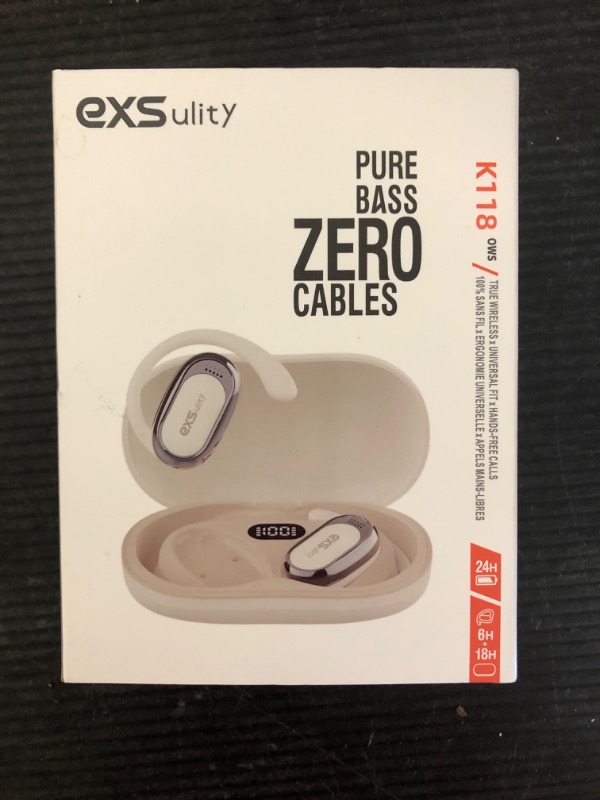 Photo 1 of AI Translation Earbuds, OWS Real-Time Translator Earphones, 144 Languages & 8 Offline & 5 Translation Modes, 3-in-1 Open Ear Wireless Earbuds for Travel/Business, Compatible with iOS/Android(Beige)