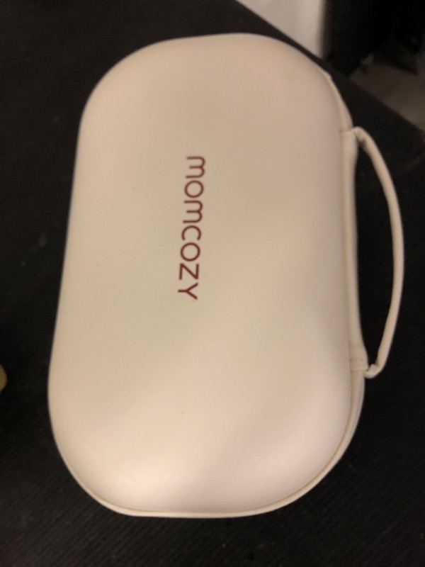 Photo 1 of Momcozy Breast Pump Hands Free M5, Wearable Breast Pump of Baby Mouth Double-Sealed Flange with 3 Modes & 9 Levels, Electric Breast Pump Portable - 24mm, 2 Pack Cozy Red