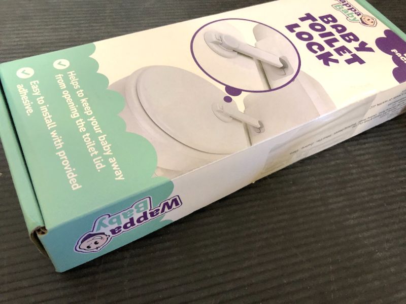 Photo 1 of Baby Toilet Lock by Wappa Baby - 9"L x 4"W - Ideal Baby Proof Toilet Lid Lock - No Tools Needed Easy Installation with 3M Adhesive - Top Safety Toilet Seat Lock - Fits Most Toilets - White (1 Pack)	