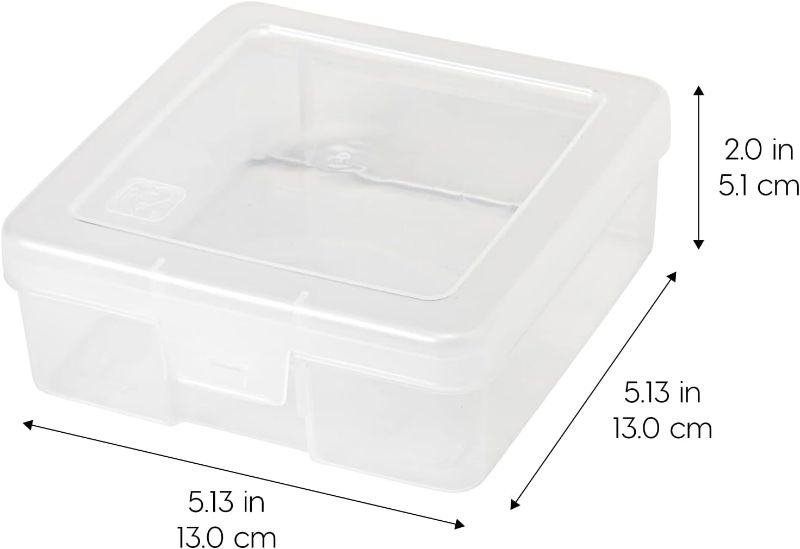 Photo 1 of IRIS USA Pencil Case Box Storage Clear, Small