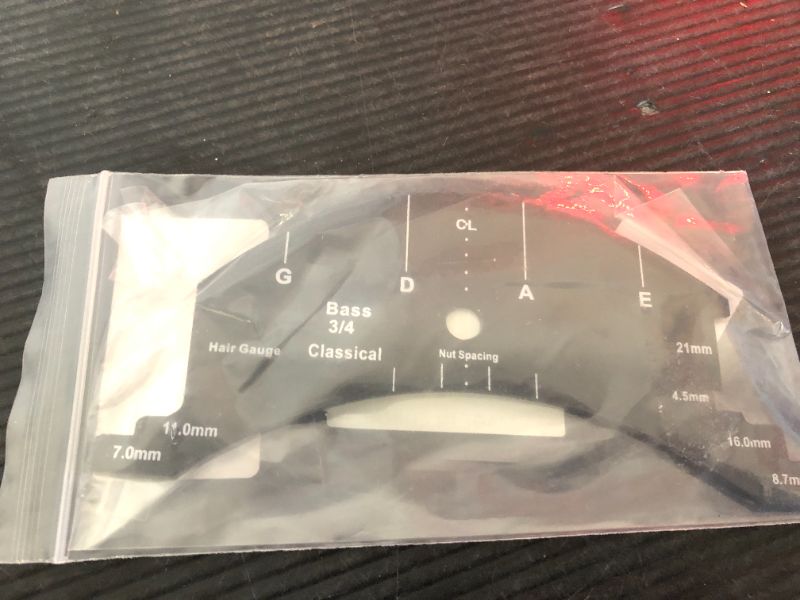 Photo 1 of TUOREN 3/4 Size Double Bass Bridge Fingerboard Template Repair Reference Tool Upright Bass Making Tools