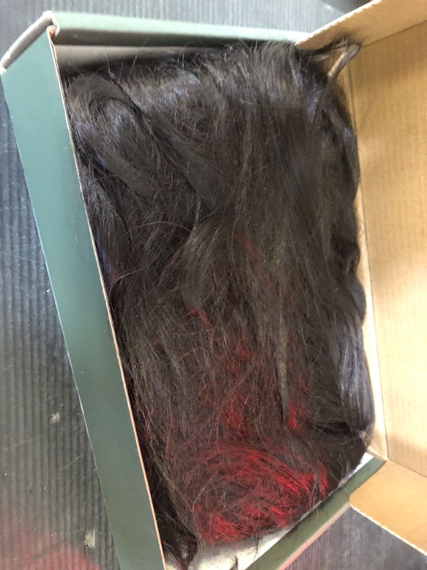 Photo 1 of SOKU 28 Inch Long Wave Lace Front Wig Pre Plucked Hairline with Baby Hair Synthetic Wavy Hair Wig Pre Styled Dark Brown Glueless Transparent Lace Frontal Wigs for Women Heat Resistant Fibre