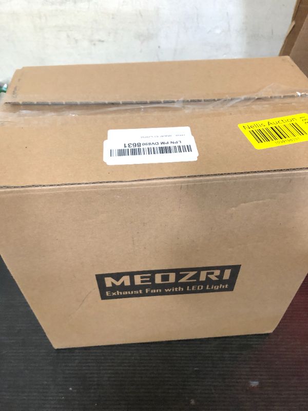 Photo 1 of MEOZRI Bathroom Exhaust Fan with LED Light Ceiling Mount Ventilation Fan 90 CFM 1.0 Sones 4 Inch Duct Quiet Bathroom Vent Fan with Light Combo 5000K for Home Bath Hotel-Squares