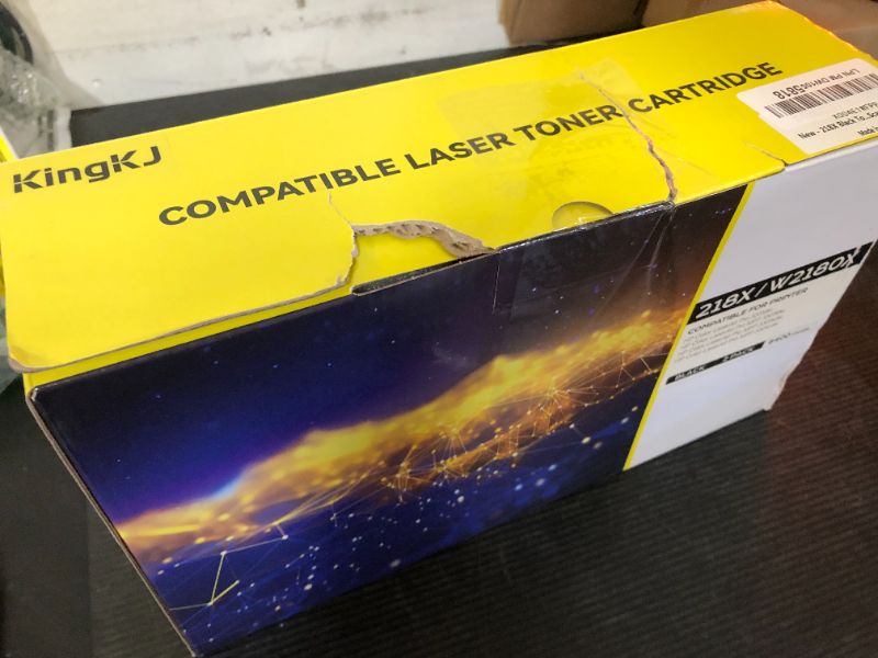 Photo 1 of 218X Black Toner Cartridge 2 Pack Compatible for HP 218X W2180X 218A W2180A HP Color Laserjet Pro MFP 3301fdw 3201dw 3301sdw 3301cdw 3201 3301 Series Printer Ink Laser All-in-One Scanner Copier Chip 