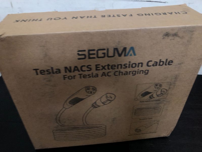 Photo 1 of EV Charger Extension Cable for Tesla Charger (40Amp 21ft 240V 9.6kW), EV Extension Cord for Level 1 Level 2 Tesla Home Mobile Charger/Wall Connector, NACS Extension Cord for Tesla Y/X/3/S/Cyber-truck