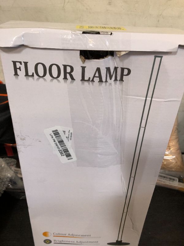Photo 1 of PMS 63“ Modern Metal Floor Lamp, Warm to White Color Changing Standing Lamp, Stepless Dimmable Brightness Corner Lamp with APP & Remote Control for Living Room, Bedroom, Office 