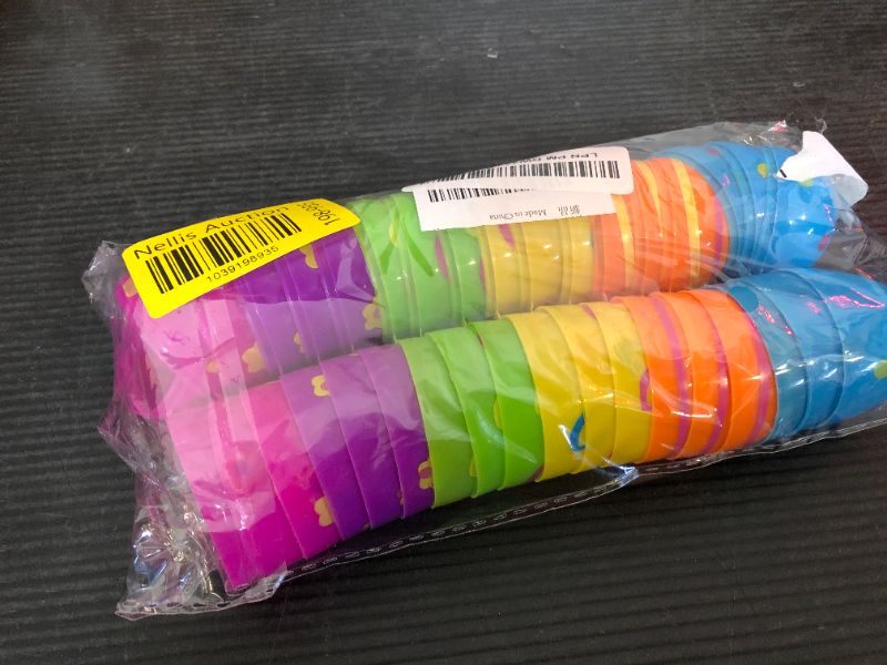 Photo 1 of 18 Pieces Printed Colors Easter Eggs Fillable Plastic Easter Eggs for Hunt Party Supply Pack - 2.5 inch Assorted Color Plastic Eggs