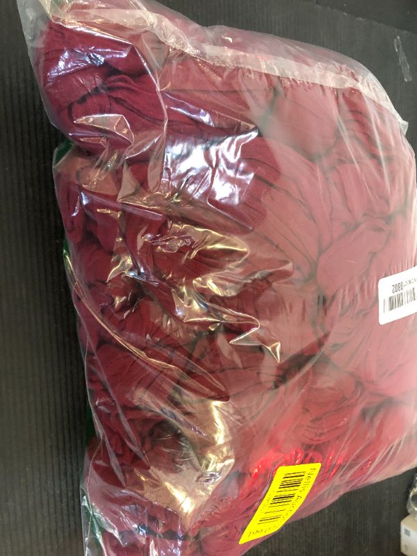 Photo 1 of 10 Pack Burgundy Cheesecloth Table Runner 10FT Boho Gauze Fabric Table Runner Vintage Rustic Sheer Runners for Wedding Party Bridal Baby Shower Long Table Decorations