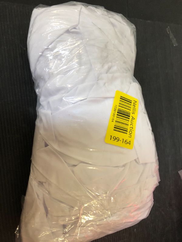 Photo 1 of 1pc  White Tablecloths 60 x 102 Inch Polyester Table Cloth for 6 Foot Rectangle Tables, Bulk Linen Polyester Fabric Washable Long Clothes for Wedding Reception Banquet Party Buffet Restaurant
