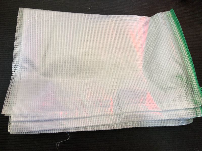 Photo 1 of 3 Mesh Zipper Pouch File Bags Puzzle Storage Bags, A3 17x12 Inches Large Reusable Zipper Pouches for Organizing Classroom Board Game Organization