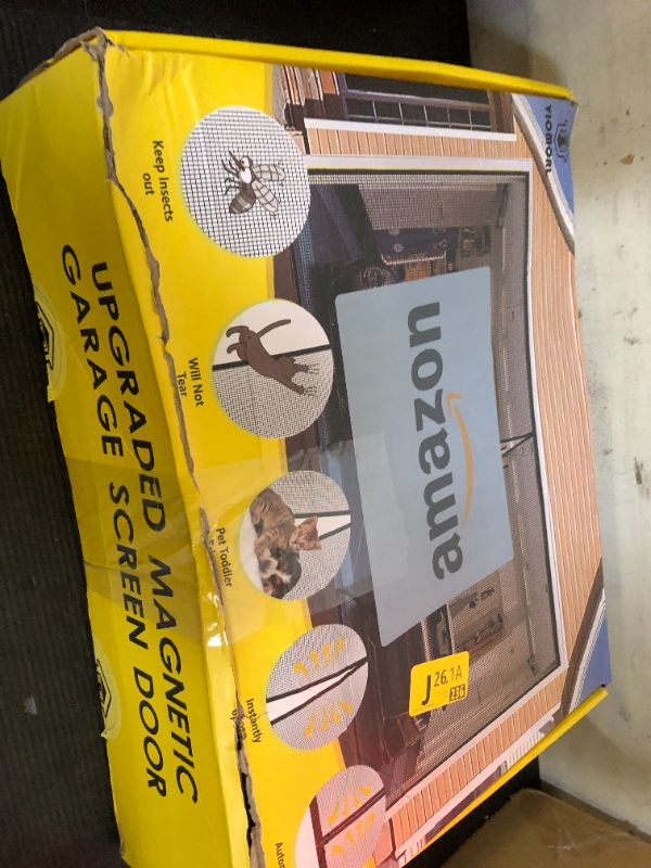 Photo 1 of VIOMORL Garage Door Screen 2 Car 16x7ft Garage Screen Door,Upgraded PET Mesh Stronger Than Fiberglass and Polyester,Heavy Duty Weighted Bottom and Magnetic Closure,Hands Free,Easy Assembly