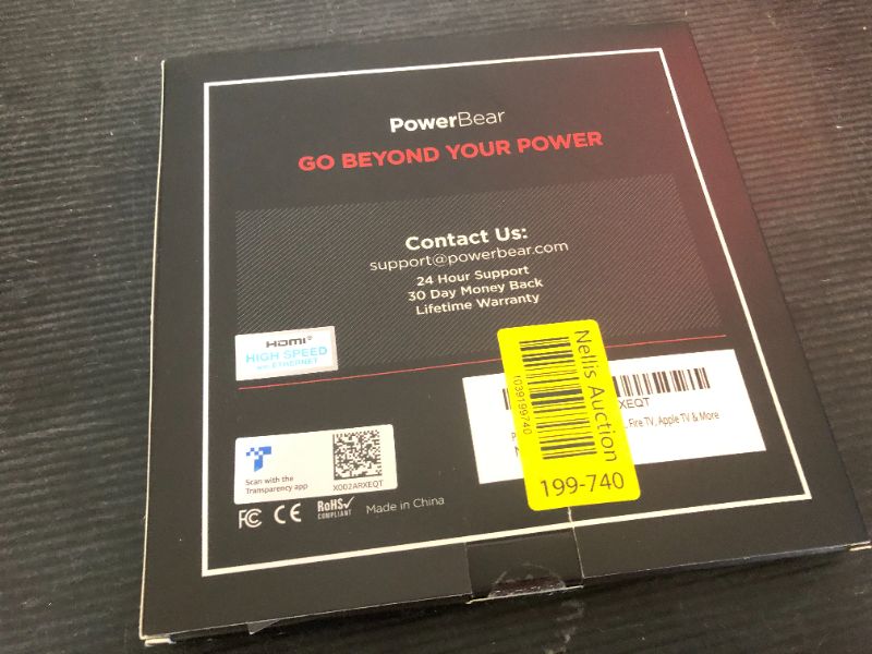 Photo 1 of PowerBear 4K HDMI Cable 10 ft | High Speed Hdmi Cables, Braided Nylon & Gold Connectors, 4K @ 60Hz, Ultra HD, 2K, 1080P, ARC & CL3 Rated | for Laptop, Monitor, PS5, PS4, Xbox One, Fire TV, & More