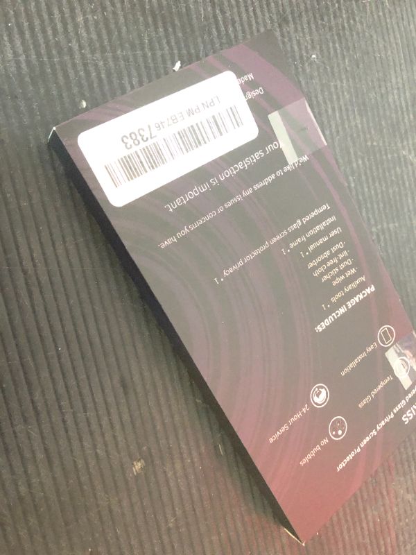 Photo 1 of PAPIKISS Compatible for iPhone 13/iPhone 14/iPhone 13 Pro Privacy Screen Protector 6.1 inch Display, Gradient Colorful Anti Spy Blue Light HD Tempered Glass Easy Installation